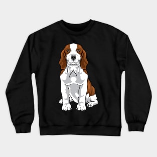 Illustration of a super cute beagle. Crewneck Sweatshirt